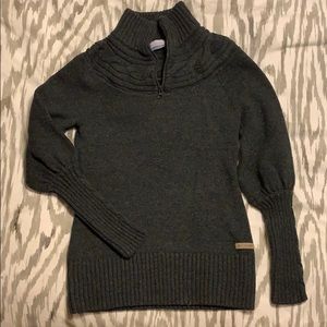 Columbia wool blend knit sweater